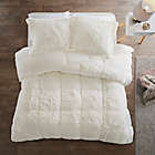 Alternate image 2 for Intelligent Design Malea Shaggy Faux Fur 3-Piece Reversible Full/Queen Comforter Set in Ivory
