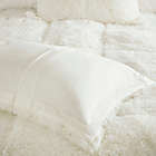 Alternate image 4 for Intelligent Design Malea Shaggy Faux Fur 3-Piece Reversible Full/Queen Comforter Set in Ivory