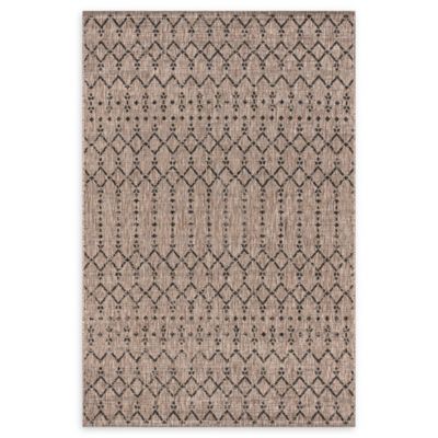 JONATHAN Y Ourika Moroccan Geometric Textured Weave 8&#39; x 10&#39; Area Rug in Natural
