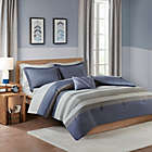 Alternate image 1 for Intelligent Design Marsden Queen Comforter Set in Blue/Grey