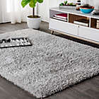 Alternate image 2 for JONATHAN Y Aydin Solid Plush Shag 8&#39; x 10&#39; Area Rug in Gray