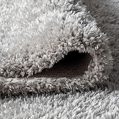 JONATHAN Y Aydin Solid Plush Shag 8&#39; x 10&#39; Area Rug in Gray. View a larger version of this product image.