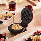 Alternate image 3 for Dash&reg; Heart Mini Waffle Maker in Red