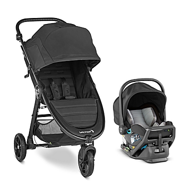 Baby Jogger&reg; City Mini&reg; GT2 All-Terrain Travel System in Jet. View a larger version of this product image.