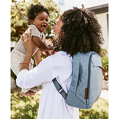 UPPAbaby&reg; Diaper Changing Backpack in Blue Melange. View a larger version of this product image.