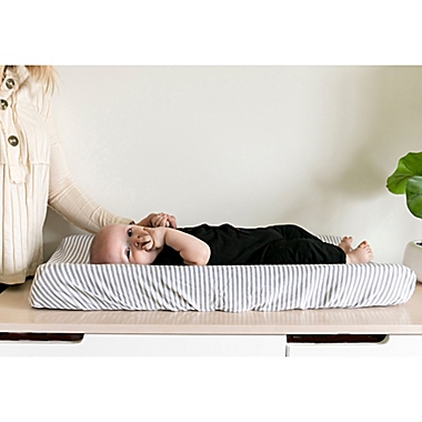 Copper Pearl&trade; Everest Changing Pad Cover in Grey Stripe. View a larger version of this product image.