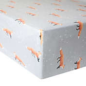 Copper Pearl&trade; Swift Premium Fitted Crib Sheet in Grey/Orange