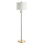 Alternate image 0 for JONATHAN Y Vaughn LED Floor Lamp in Brass Gold with Linen Shade