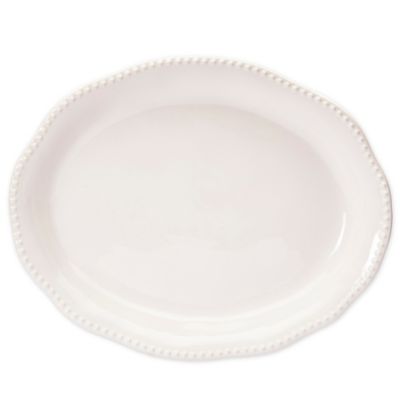 Modern Farmhouse Home Turkey 21-Inch Oval Platter in White