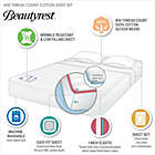 Alternate image 9 for Beautyrest&reg; 400-Thread-Count Wrinkle Resistant Cotton Sateen Sheet Set