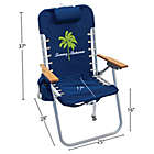 Alternate image 8 for Tommy Bahama 4-Position Backpack Hi Boy Beach Chair in Blue