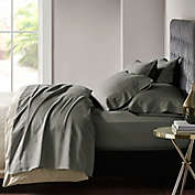 Madison Park 800-Thread-Count Cotton Blend Sateen Queen Sheet Set in Charcoal