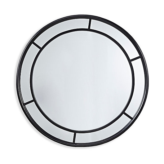 Martha Stewart Katonah 36 Inch Round, Round Decorative Mirrors Black