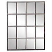 Ridge Road Decor 35-Inch x 45-Inch Rectangle Grid Wall Mirror