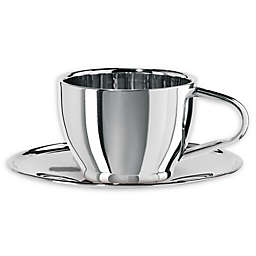 OGGI™ 12 oz. Double Wall Stainless Steel Cup and Saucer