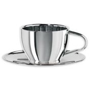 OGGI&trade; 12 oz. Double Wall Stainless Steel Cup and Saucer
