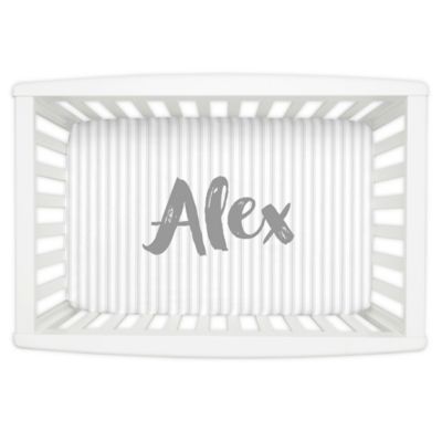 black and white striped crib bedding