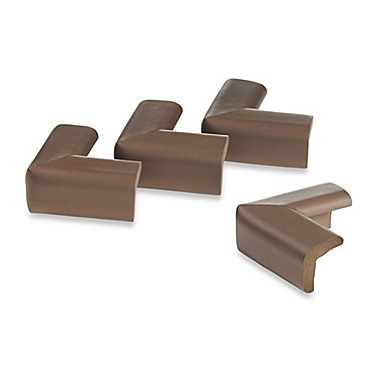 KidCo&reg; Foam 4-Piece Corner Protector Set in Brown. View a larger version of this product image.
