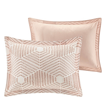 INK+IVY Ellipse 3-Piece Reversible King/California King Comforter Set in Blush. View a larger version of this product image.