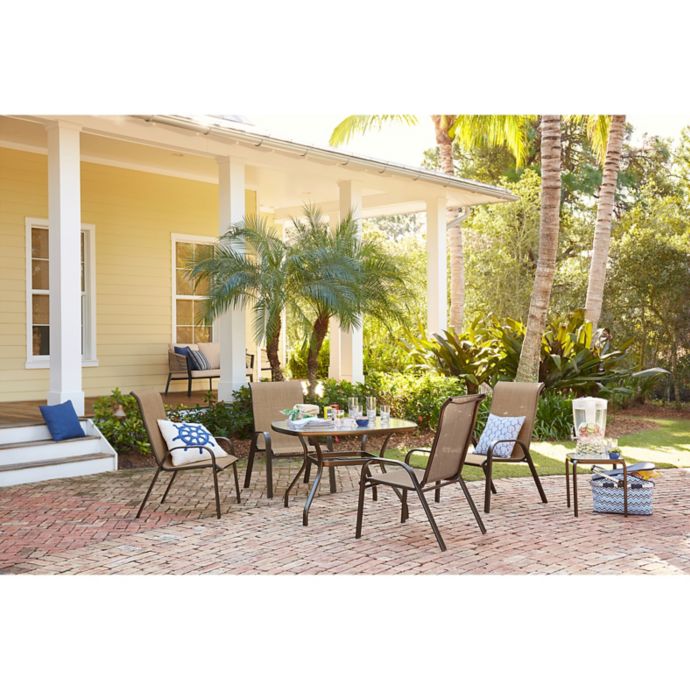 Never Rust Aluminum Sling Dining Chairs Set Of 2 Bed Bath Beyond