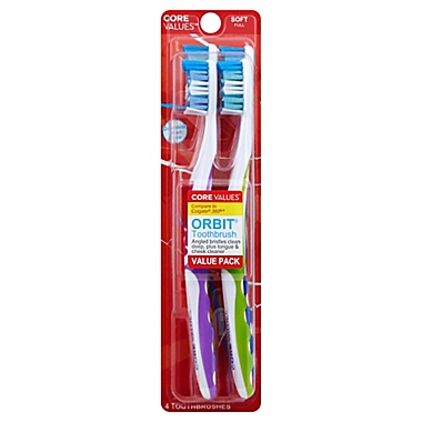 Harmon&reg; Core Values&trade; Orbit Toothbrush&reg; Value Pack (Set of 4). View a larger version of this product image.