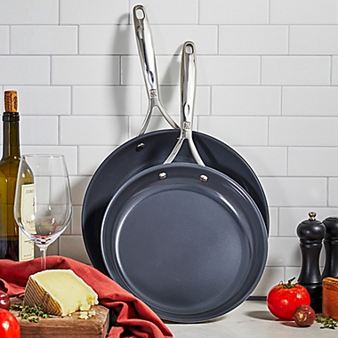 ZWILLING&reg; Energy Plus Nonstick Stainless Steel 2-Piece Fry Pan Set in Graphite Grey. View a larger version of this product image.