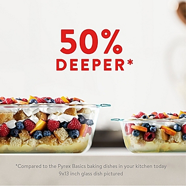 Pyrex&reg; Deep 9-Inch x 13-Inch Rectangular Glass Baking Dish. View a larger version of this product image.