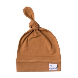 Copper Pearl™ Size 0-4M Camel Top Knot Hat