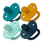 Alternate image 0 for Boon JEWL Orthodontic Silicone Stage 1 Four-Pack  Pacifier in Blue