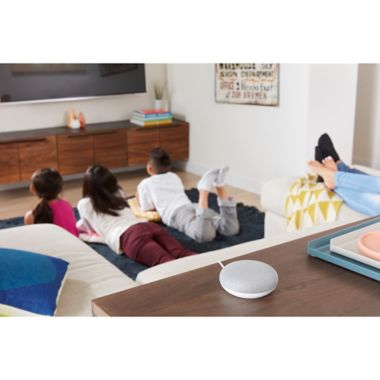 Google Nest Mini 2nd Generation with Google Assistant in Chalk. View a larger version of this product image.