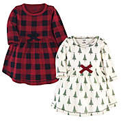 Touched by Nature Size 12Y 2-Pack Organic Cotton Tree Holiday Dress Set