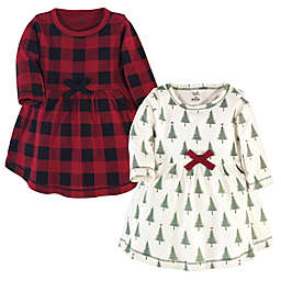 Touched by Nature Size 14Y 2-Pack Organic Cotton Tree Holiday Dress Set