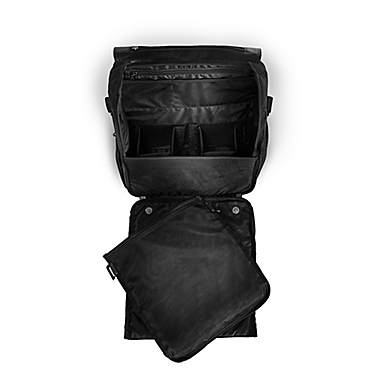 Paperclip Willow Diaper Backpack in Black. View a larger version of this product image.