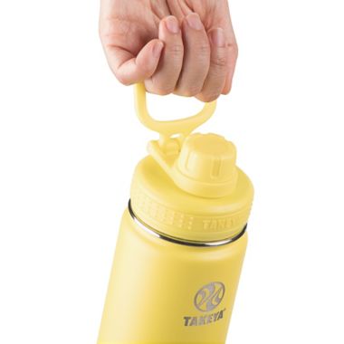 Takeya&reg; Actives 24 oz. Insulated Stainless Steel Water Bottle with Spout Lid in Canary. View a larger version of this product image.