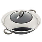 Alternate image 2 for Circulon&reg; Elementum&trade; Nonstick 14-Inch Hard-Anodized Covered Wok in Oyster Grey