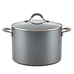 Circulon® Elementum™ Nonstick 10 qt. Hard-Anodized Covered Stock Pot in Oyster Grey