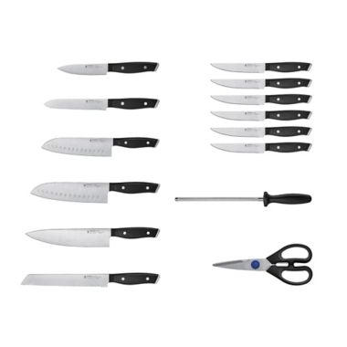 HENCKELS 1895 Refined 15-Piece Kitchen Knife Block Set in Natural. View a larger version of this product image.
