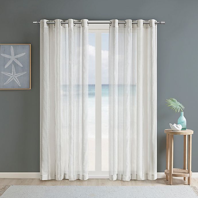 Bayhead Sheer Stripe Grommet Window, Grommet Panel Curtains