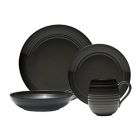 Alternate image 0 for Mikasa&reg; Swirl Ombre Coupe 4-Piece Place Setting in Graphite
