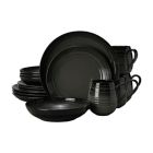 Alternate image 0 for Mikasa&reg; Swirl Ombre Coupe 16-Piece Dinnerware Set in Graphite