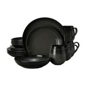 Mikasa&reg; Swirl Ombre Coupe 16-Piece Dinnerware Set in Graphite