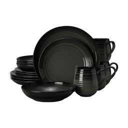Mikasa® Swirl Ombre Coupe 16-Piece Dinnerware Set in Graphite