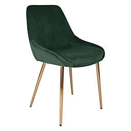Velvet Upholstered Parsons Dining Chair