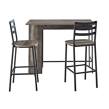 Forest Gate&trade; 3-Piece 48-Inch Bistro Set in Dark Grey. View a larger version of this product image.
