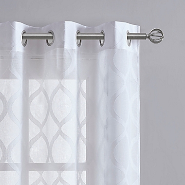 SALT&trade; Tate Grommet Sheer Window Curtain Panels (Set of 2). View a larger version of this product image.