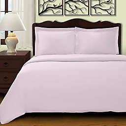 Cochran Solid 3-Piece King/California King Duvet Cover Set in Lilac