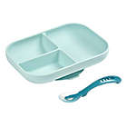 Alternate image 1 for BEABA&reg; 2-Piece Silicone Suction Meal Set in Rain