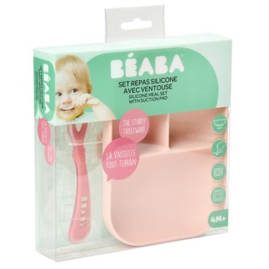 BEABA&reg; 2-Piece Silicone Suction Meal Set. View a larger version of this product image.