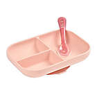 Alternate image 0 for BEABA&reg; 2-Piece Silicone Suction Meal Set in Rose