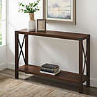 Alternate image 5 for Forest Gate Wheatland Modern Farmhouse Entryway Accent Table in Brown